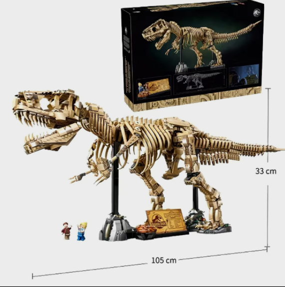 Jurassic World Dinosaur Fossils: Tyrannosaurus rex MOC | 105Cm | 3154 Pcs
