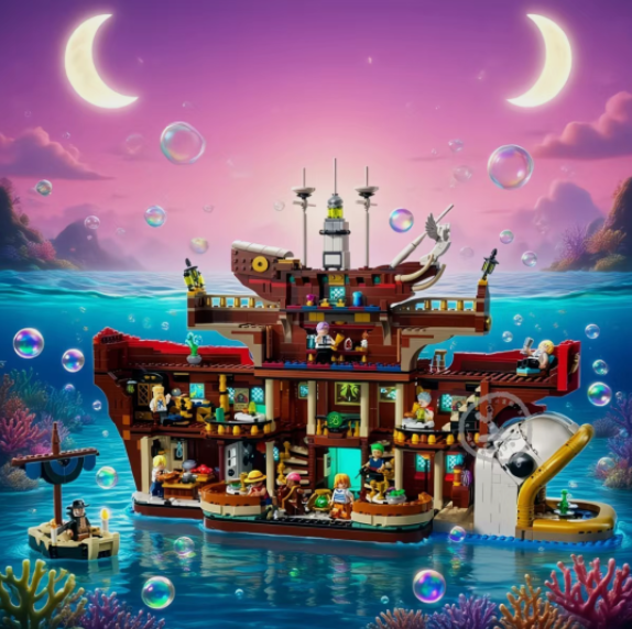 One Piece The Baratie Floating Restaurant MOC | 35cm | 3402 Pcs