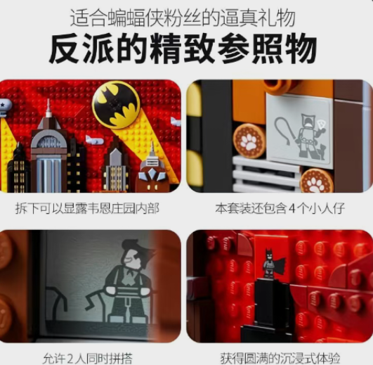 Batman: The Animated Series Gotham City MOC | 41cm | 4210 Pcs