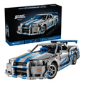 Technic 2 Fast 2 Furious Nissan Skyline GT-R (R34) Car MOC | 41cm | 1410 Pcs