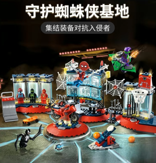 Marvel Spider-Man Attack on the Spider Lair MOC | 14cm | 466 Pcs
