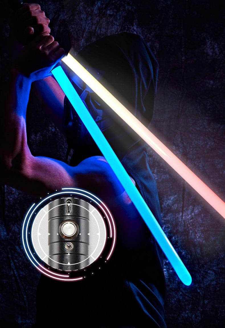 Star Wars Style RGB Lightsaber with Sound FX – Heavy Metal Cosplay Saber