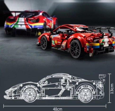 Ferrari 488 GTE Evo 50cm MOC Display Model Ver. | Ferrari