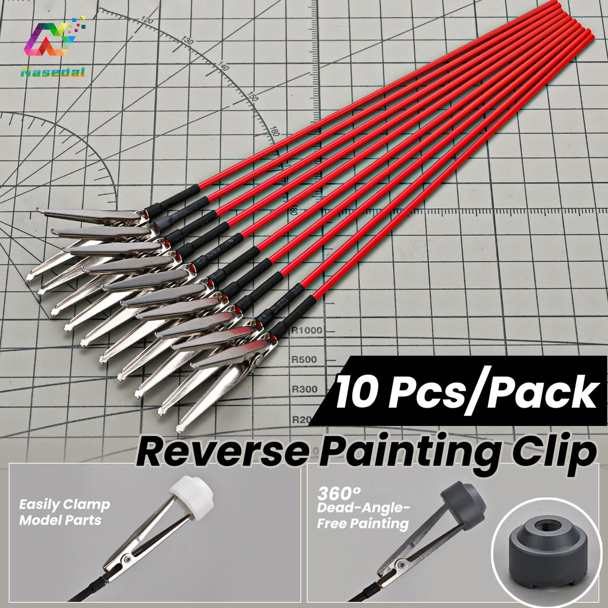 MS130 Reverse Metal Coloring Clips (10pcs) | MSWZ | Tool