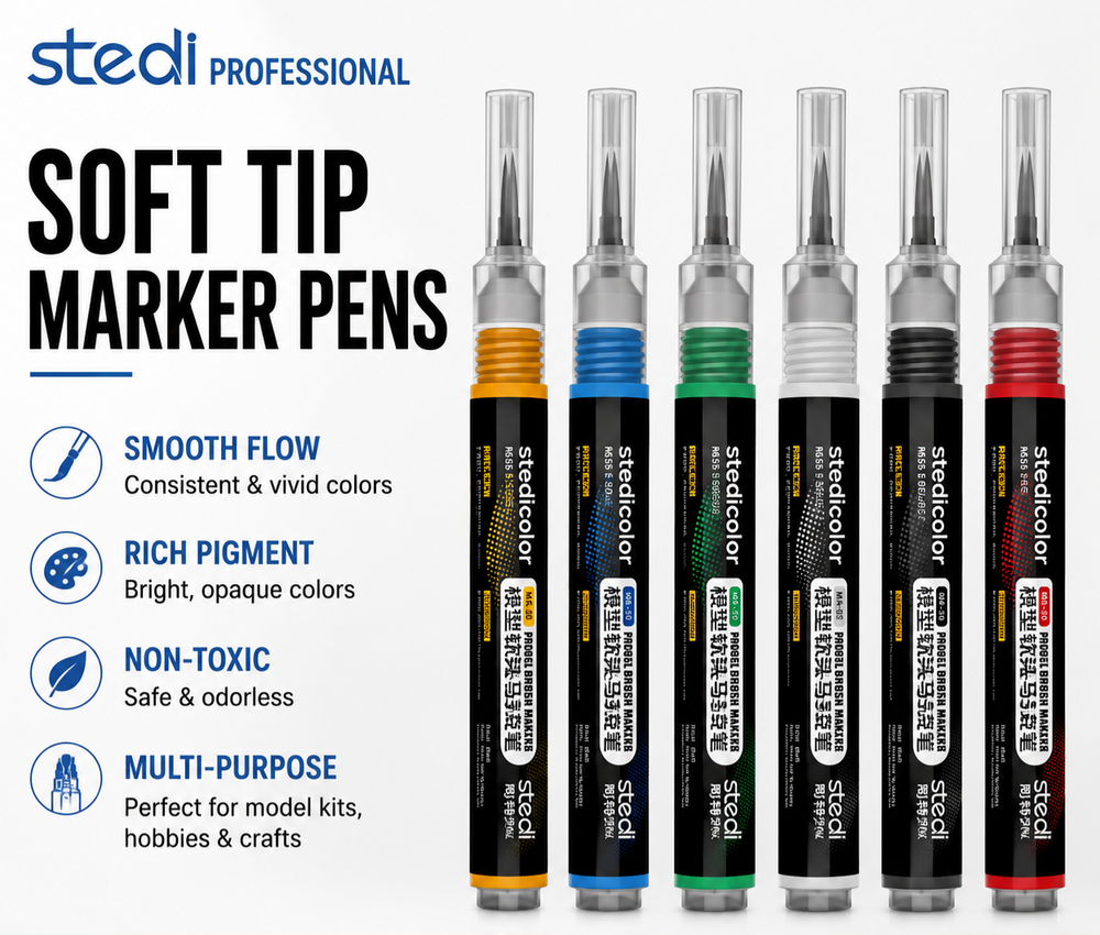 Soft Tip Brush Markers | Stedi| Tool