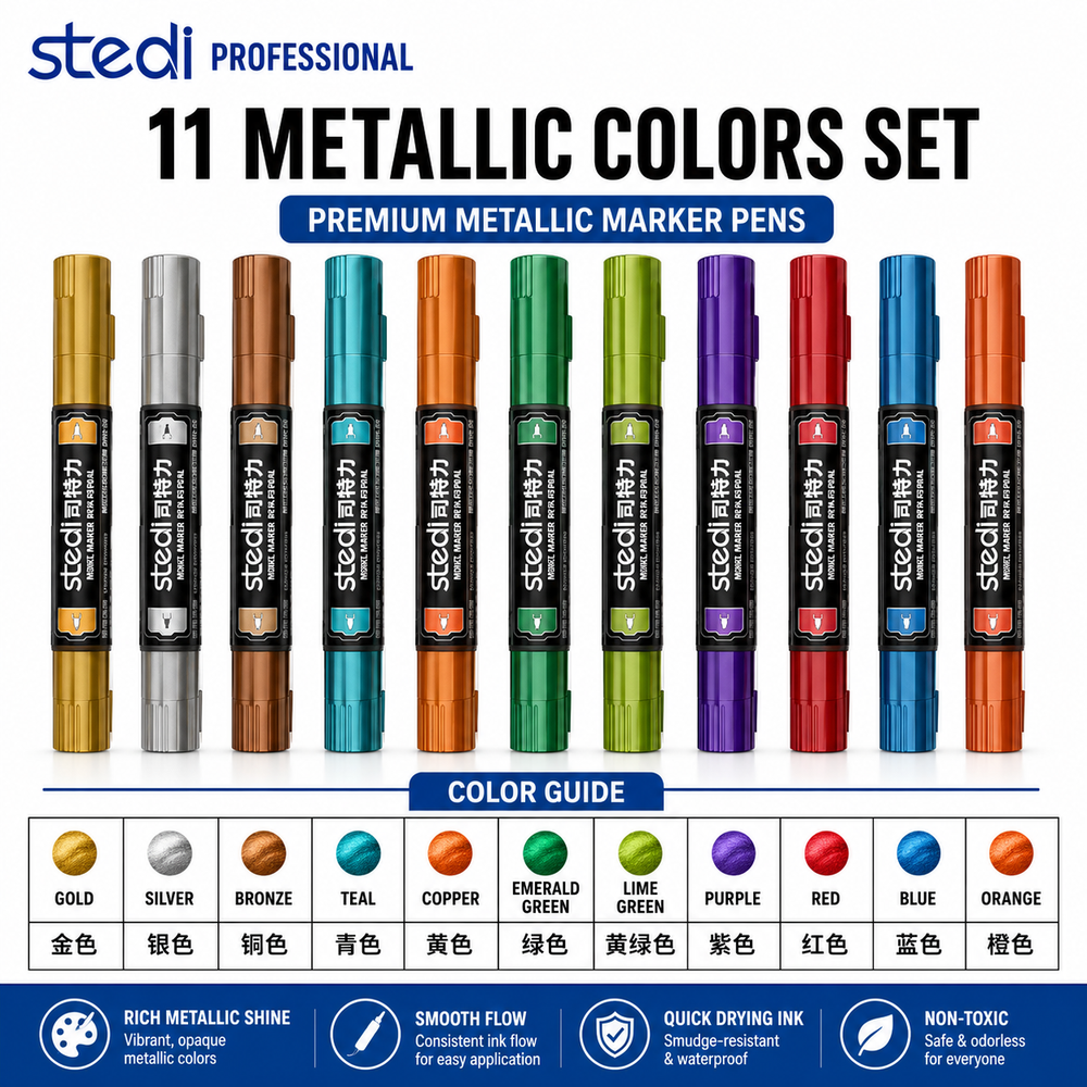DMM Dual Tip Mettalic Colour Markers | Stedi| Tool