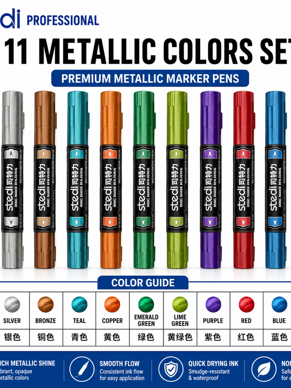 DMM Dual Tip Mettalic Colour Markers | Stedi| Tool