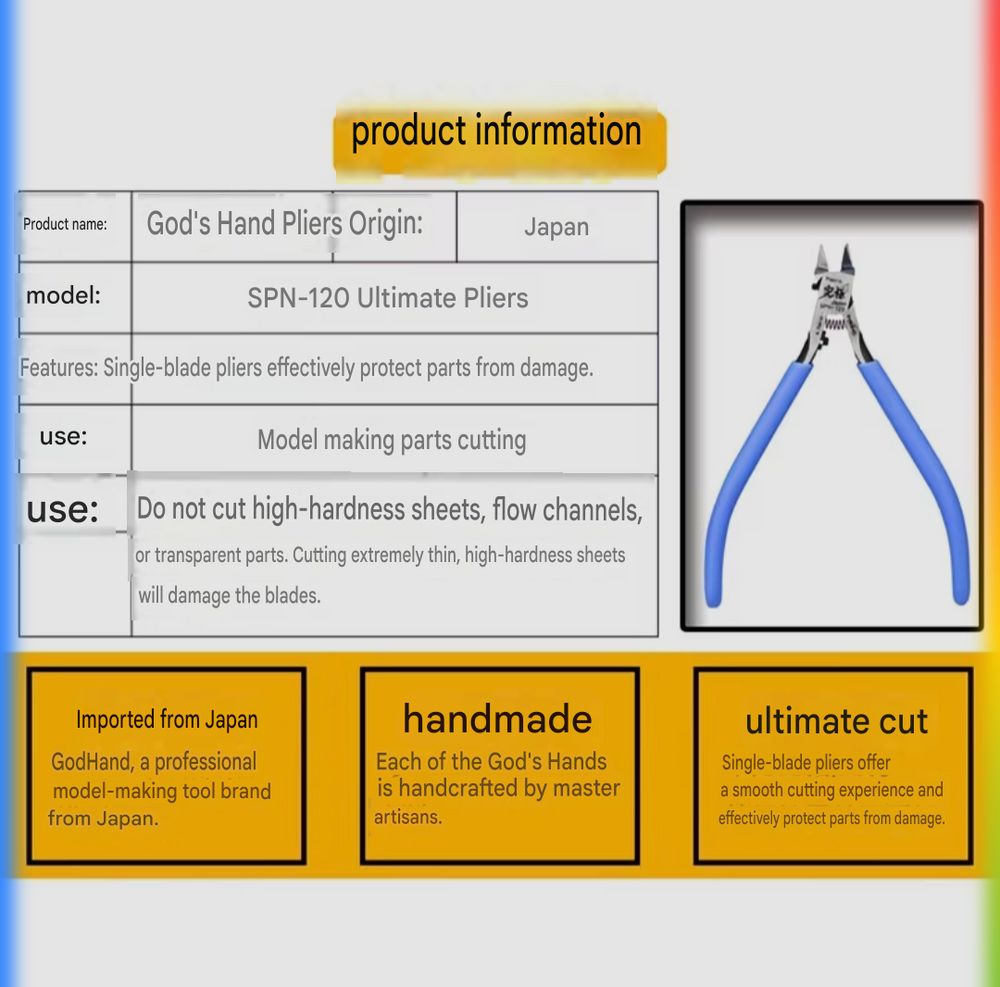 SPN-120 Single Blade Nippers (2023 B+6) | God Hand | Tool