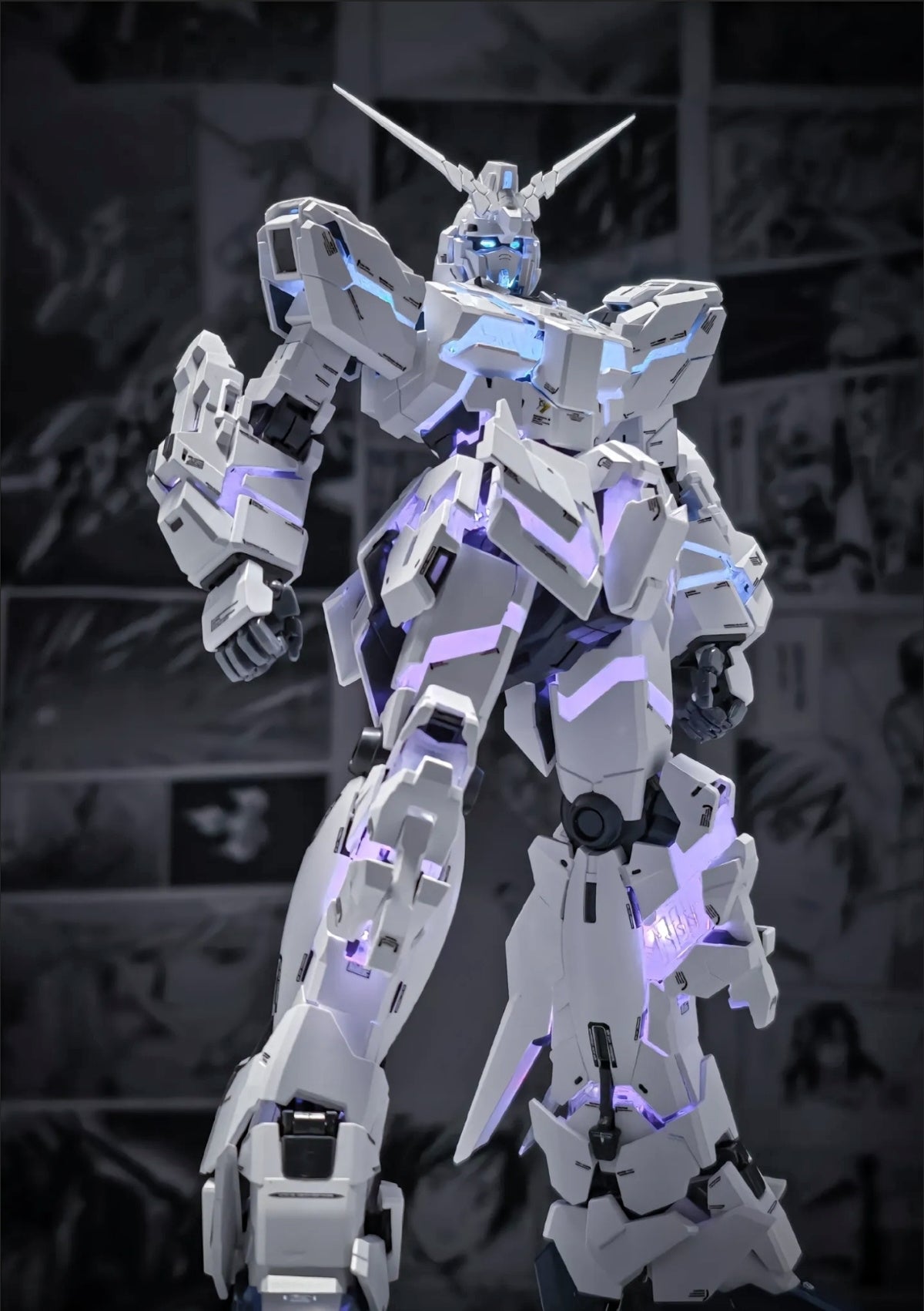 2201B Mythical Beast Unicorn with Wireless Bluetooth LED Light Set (Third Batch / Fully Repaired Equipment) | ShenShou / Mythical Beast Model | 1/100