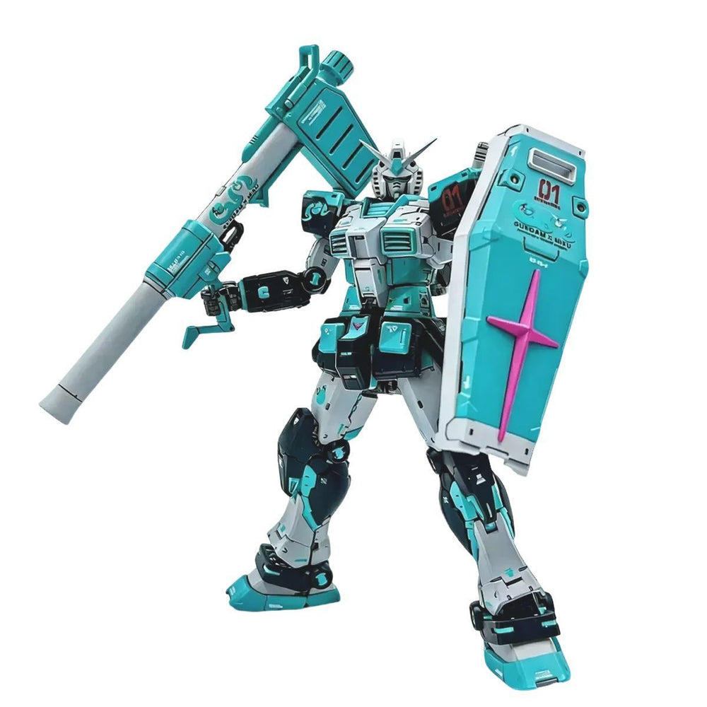 RG RX-78-2 Hatsune Miku Colour Scheme| Gao Gao | 1/144