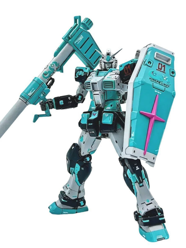 RG RX-78-2 Hatsune Miku Colour Scheme| Gao Gao | 1/144