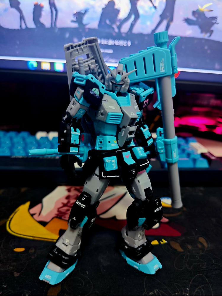 RG RX-78-2 Hatsune Miku Colour Scheme| Gao Gao | 1/144